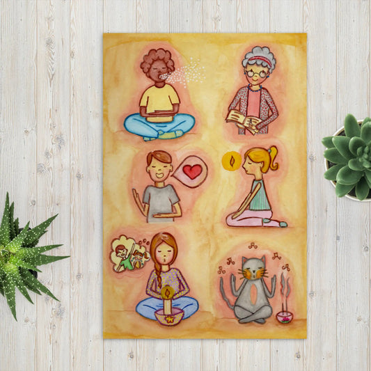 Postcard (a calm mind is the greatest gift that you can give yourself)