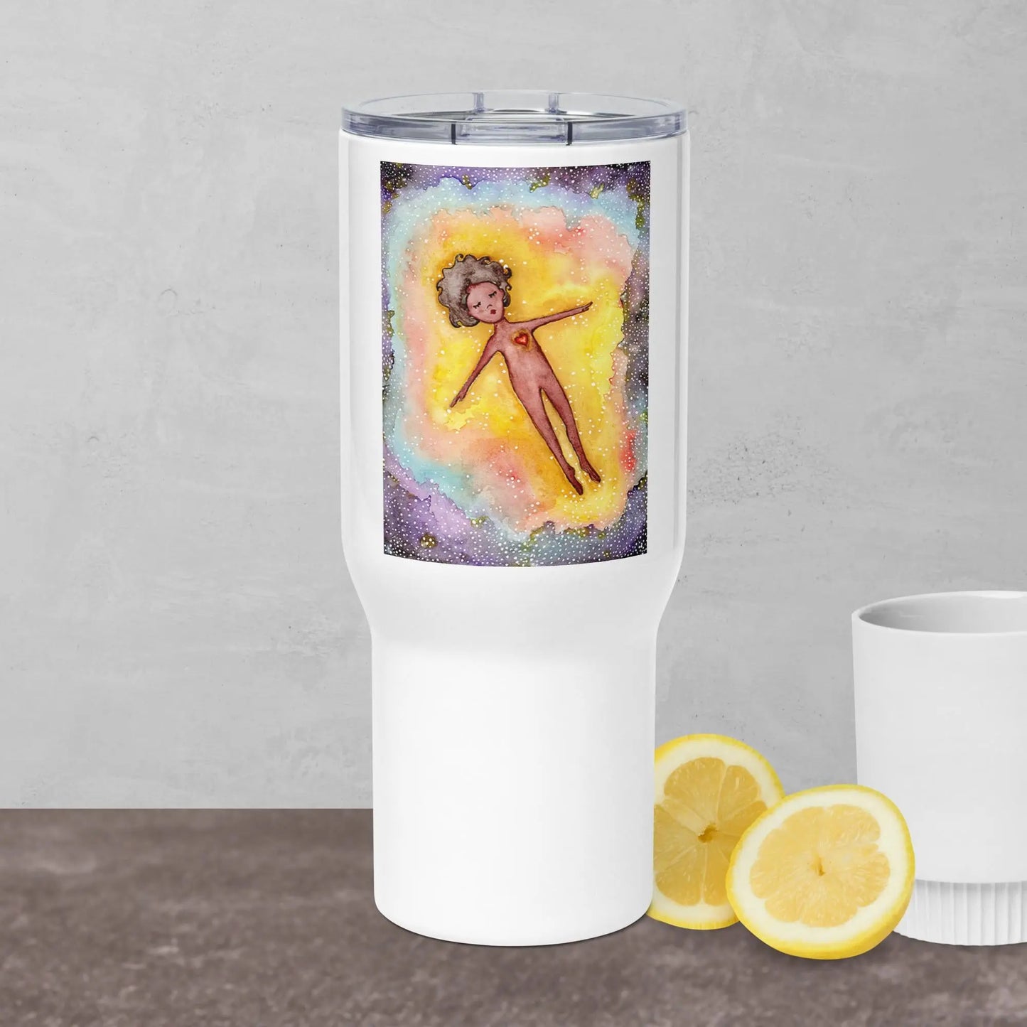 Travel Mug with Handle (the astral body)