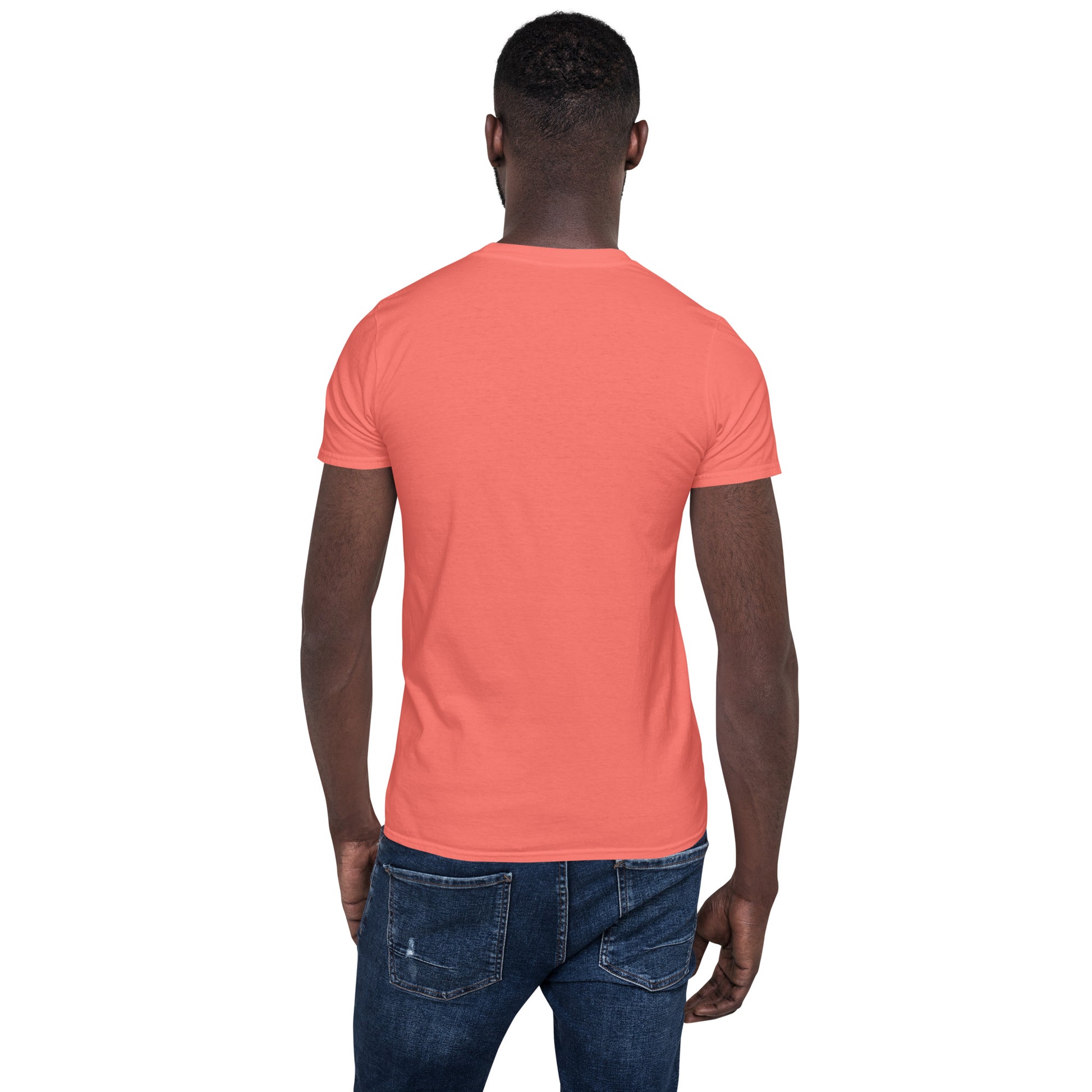 Unisex Softstyle T-Shirt (mandala green and gold rim | on front | GRATITUDE in black lettering)