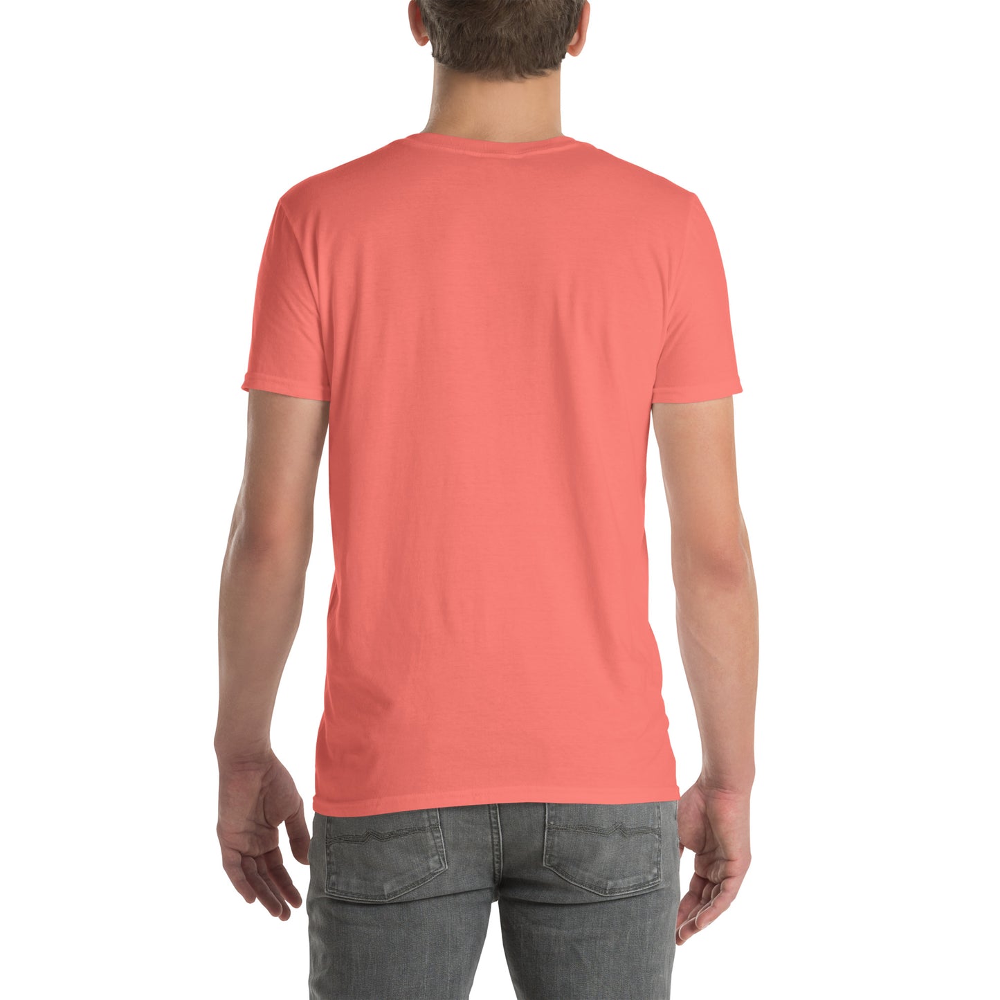 Unisex Softstyle T-Shirt (mandala with cross in the core | on front | GROWTH in black lettering)