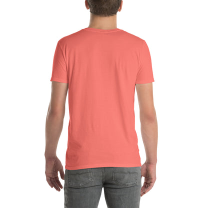 Unisex Softstyle T-Shirt (mandala with cross in the core | on front | GROWTH in black lettering)