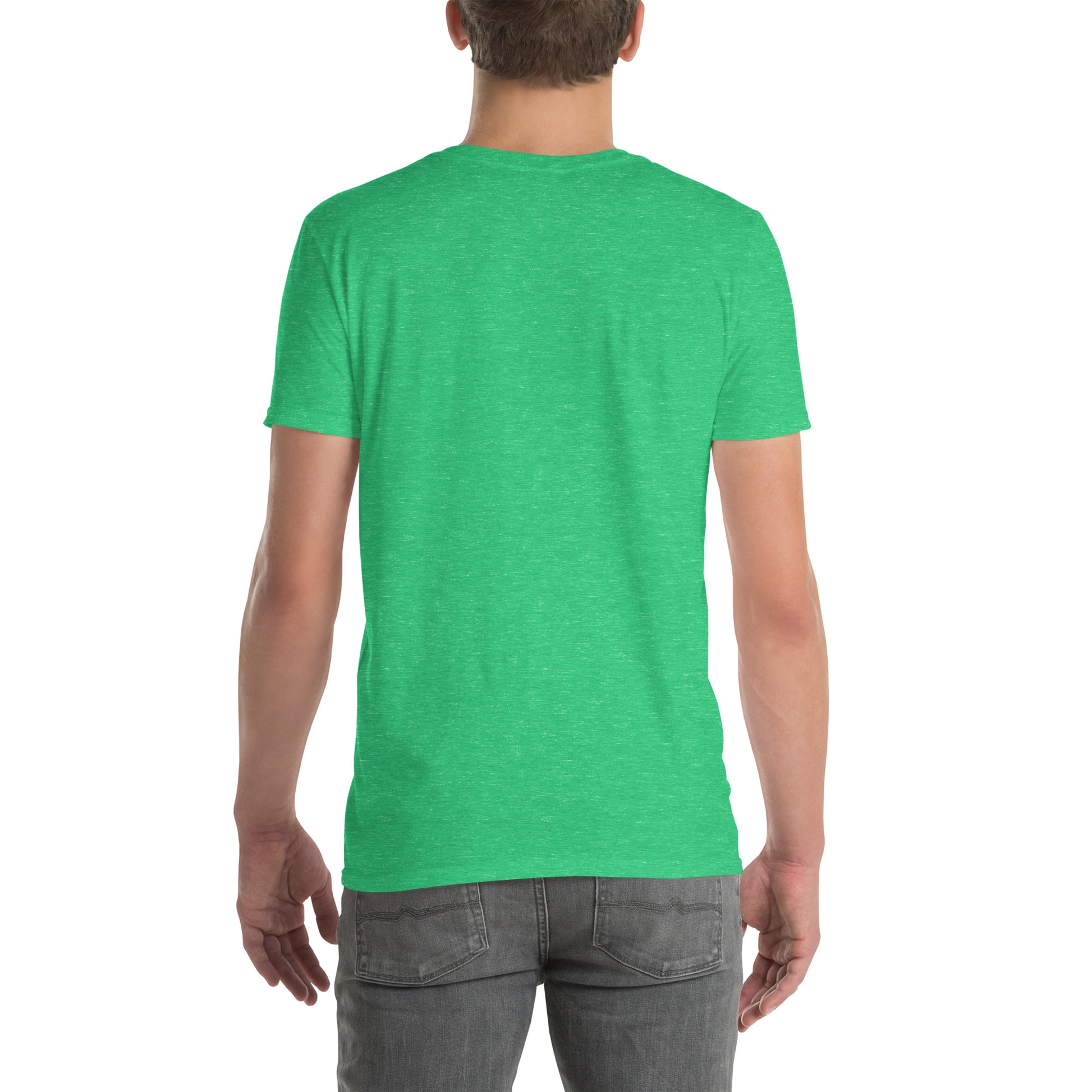 Unisex Softstyle T-Shirt (mandala with cross in the core | on front | GROWTH in black lettering)