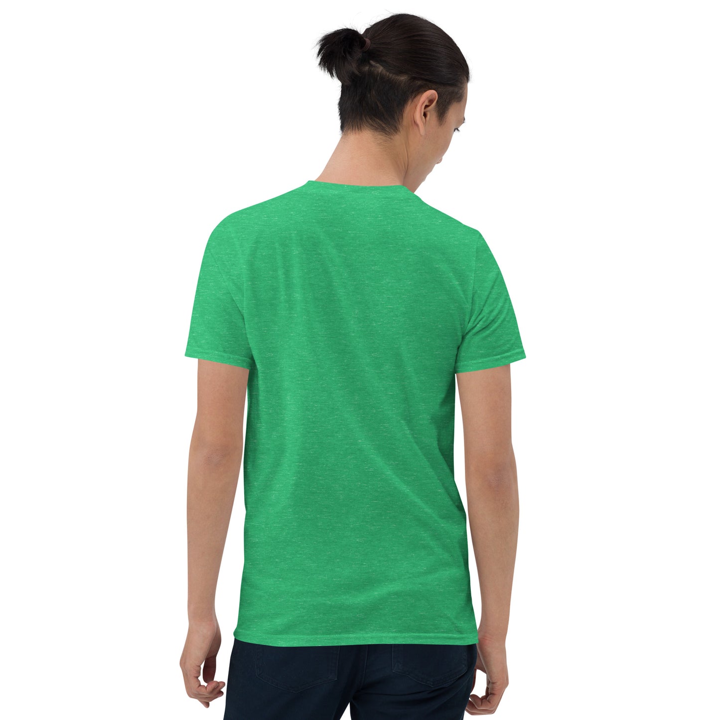 Unisex Softstyle T-Shirt (mandala with gold rim | on front | COMPASSION in black lettering)