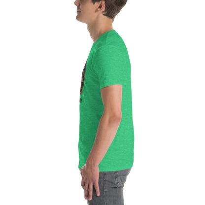 Unisex Softstyle T-Shirt (mandala with cross in the core | on front | GROWTH in black lettering)