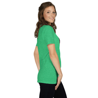 Unisex Softstyle T-Shirt (mandala with gold outer rim | on front | PROTECTION in black lettering)