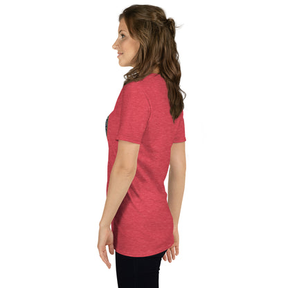 Unisex Softstyle T-Shirt (mandala with gold outer rim | on front | PROTECTION in black lettering)