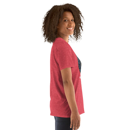 Unisex Softstyle T-Shirt (mandala with gold rim | on front | PROTECTION in white lettering)