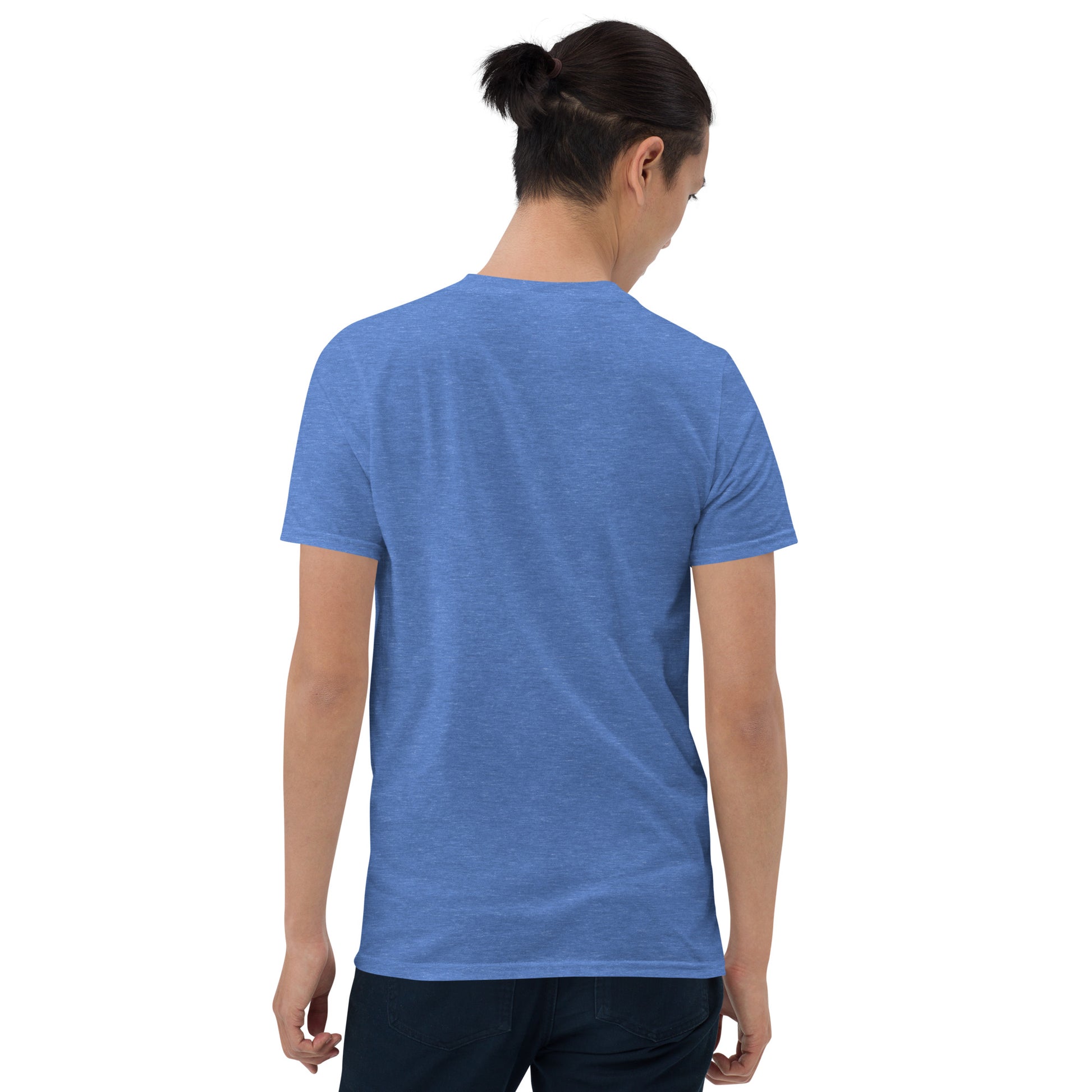 Unisex Softstyle T-Shirt (mandala with gold rim | on front | COMPASSION in black lettering)