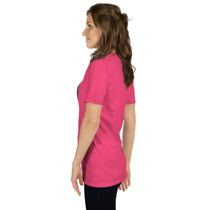 Unisex Softstyle T-Shirt (mandala with gold outer rim | on front | PROTECTION in black lettering)