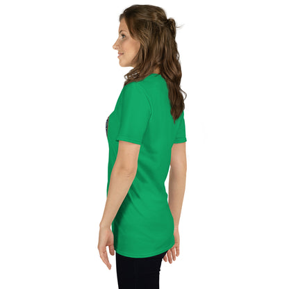 Unisex Softstyle T-Shirt (mandala with gold outer rim | on front | PROTECTION in black lettering)