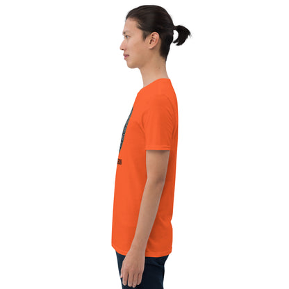 Unisex Softstyle T-Shirt (mandala with gold rim | on front | COMPASSION in black lettering)