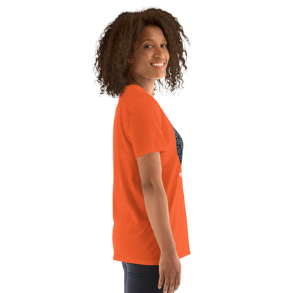 Unisex Softstyle T-Shirt (mandala with gold rim | on front | PROTECTION in white lettering)