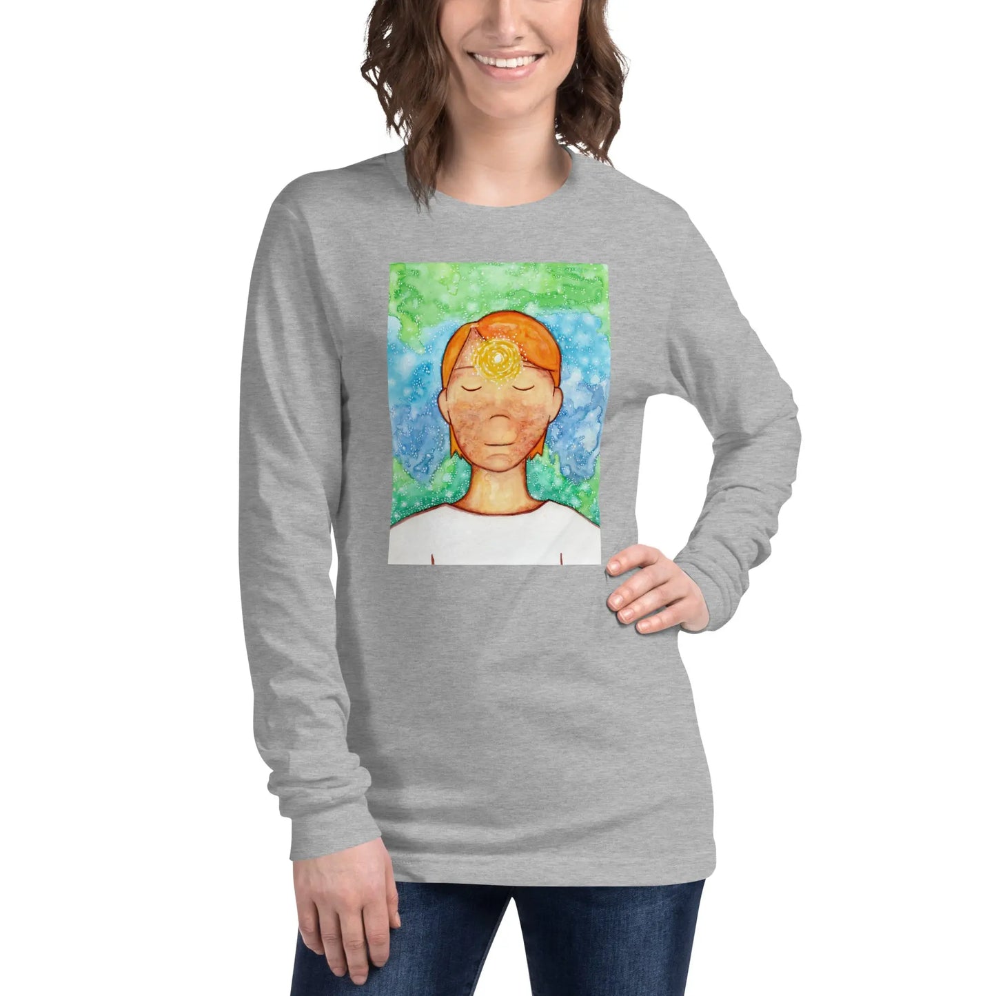 Unisex Long Sleeve Tee (the brow chakra)