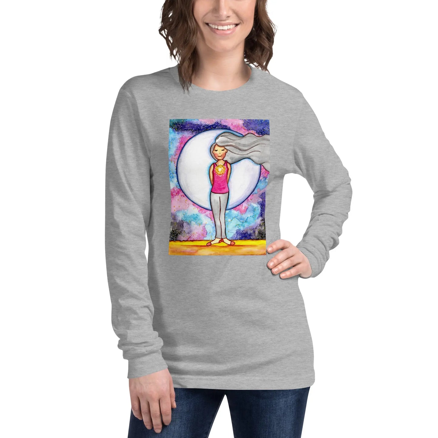 Unisex Long Sleeve Tee (the crown chakra)