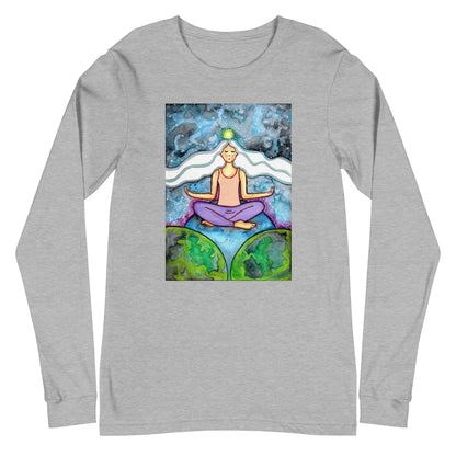Unisex Long Sleeve Tee (the crown chakra)
