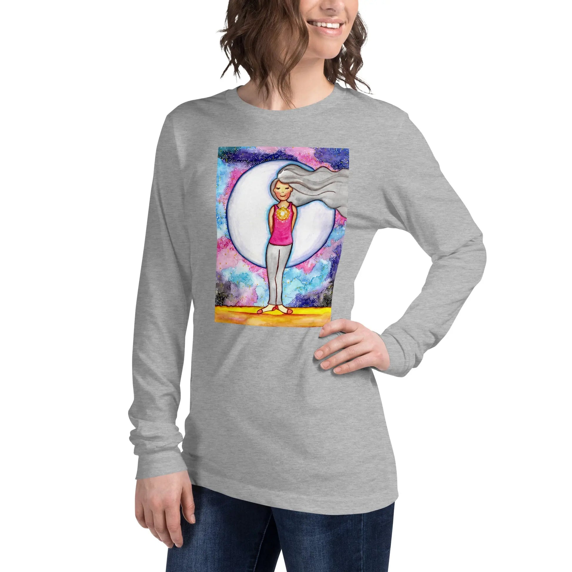 Unisex Long Sleeve Tee (the crown chakra)