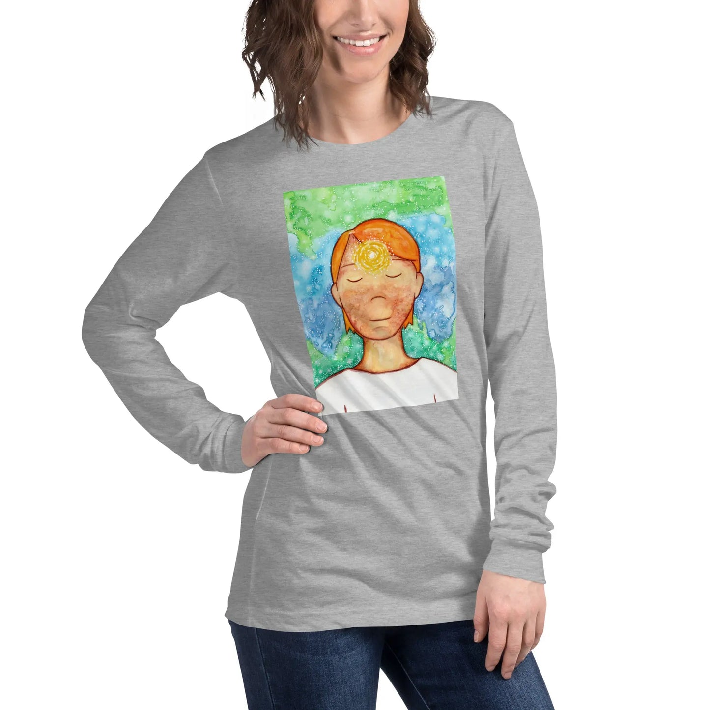 Unisex Long Sleeve Tee (the brow chakra)
