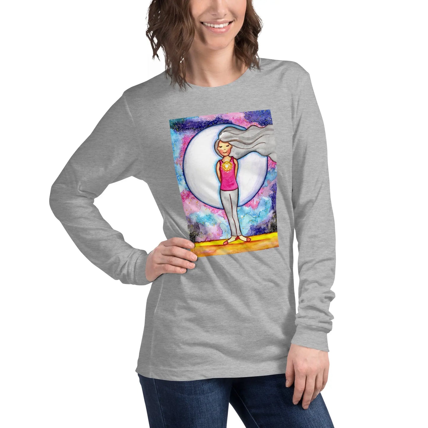 Unisex Long Sleeve Tee (the crown chakra)