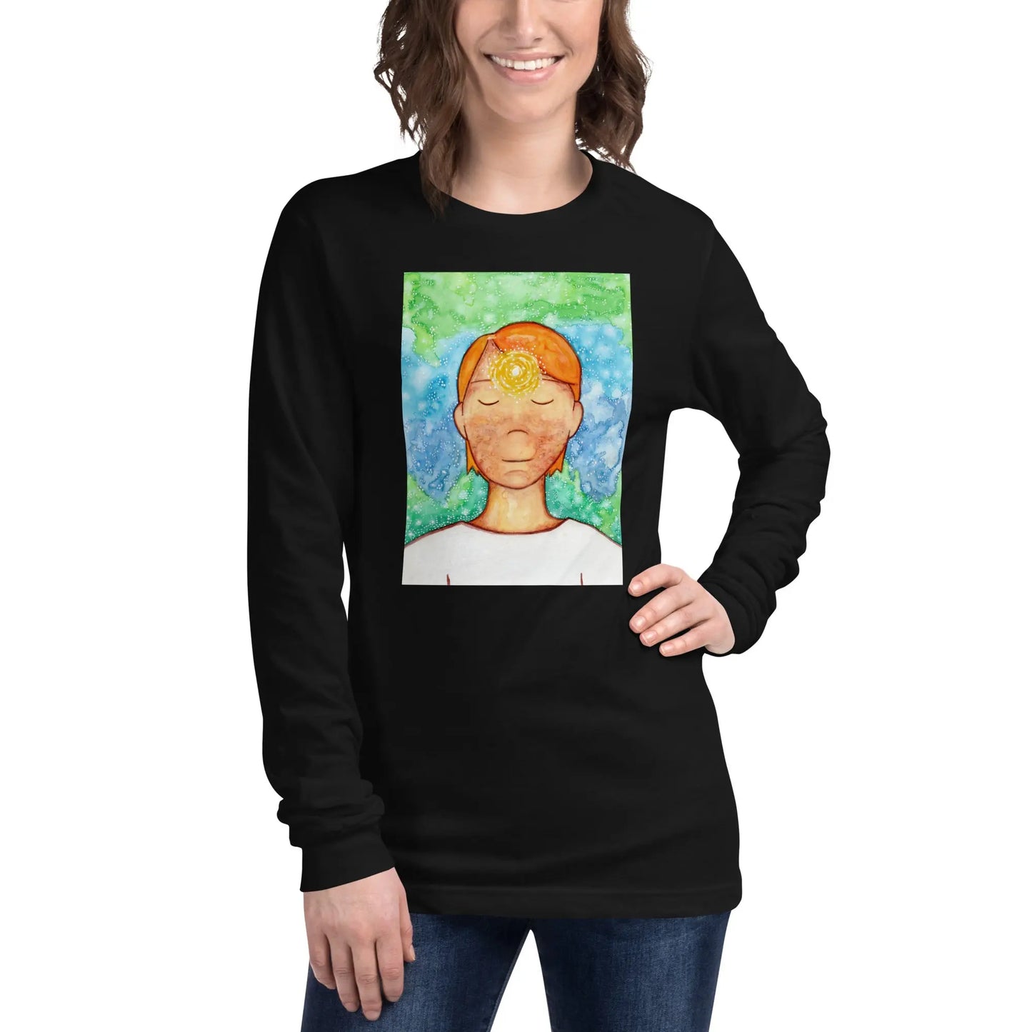 Unisex Long Sleeve Tee (the brow chakra)