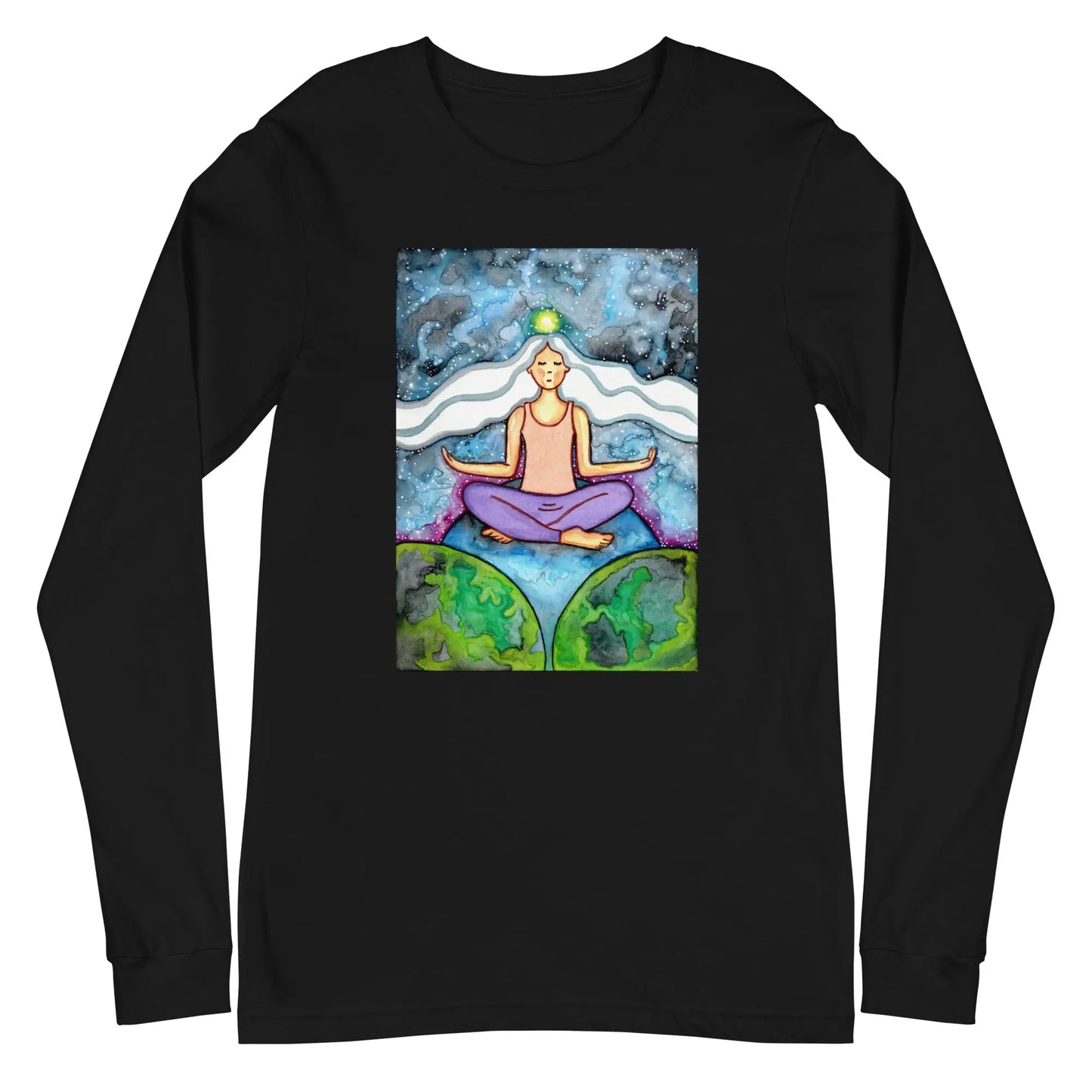 Unisex Long Sleeve Tee (the crown chakra)