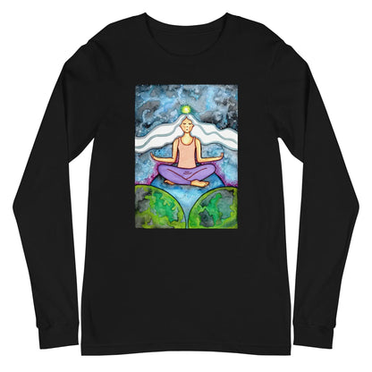 Unisex Long Sleeve Tee (the crown chakra)