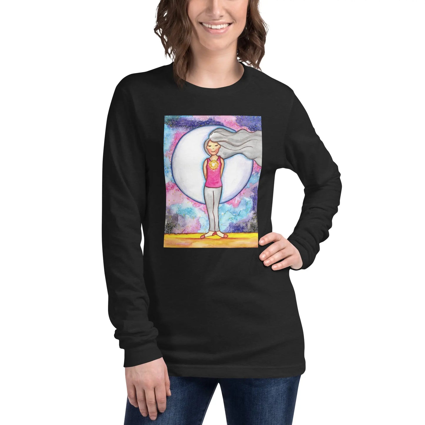Unisex Long Sleeve Tee (the crown chakra)
