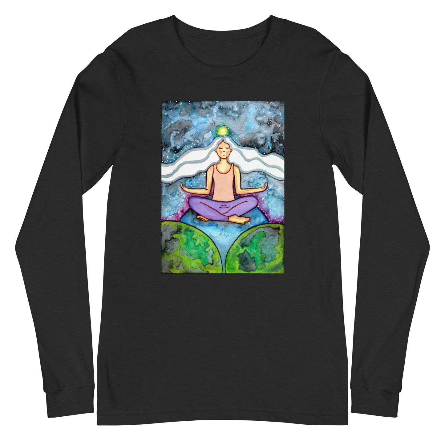 Unisex Long Sleeve Tee (the crown chakra)