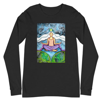 Unisex Long Sleeve Tee (the crown chakra)