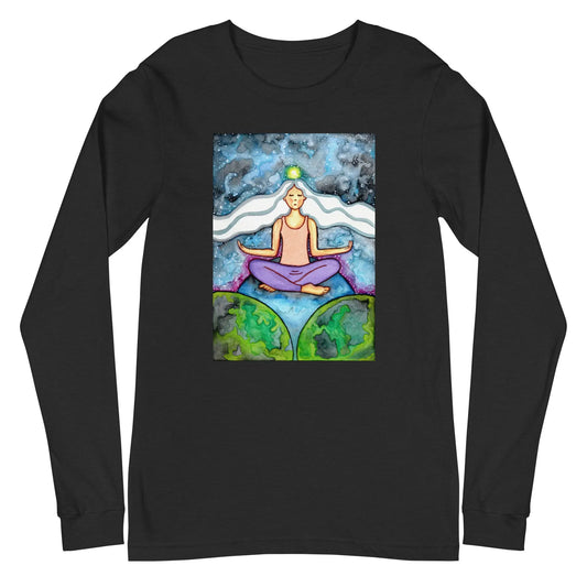 Unisex Long Sleeve Tee (the crown chakra)