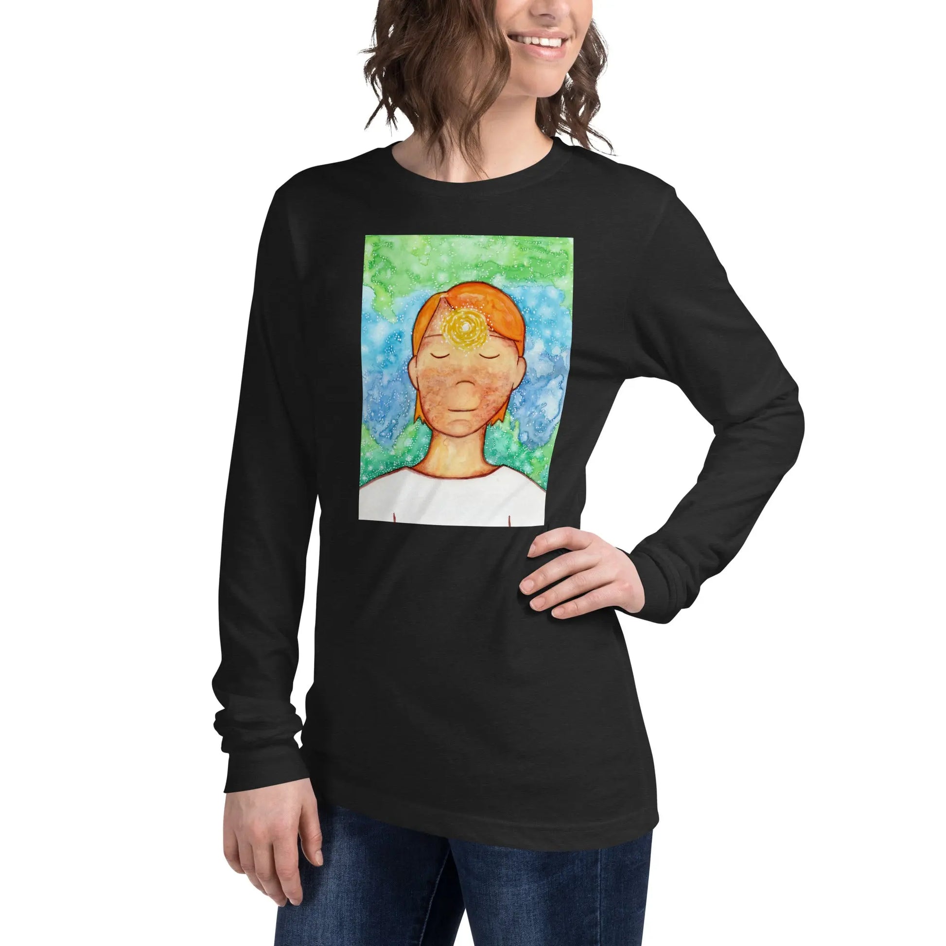 Unisex Long Sleeve Tee (the brow chakra)