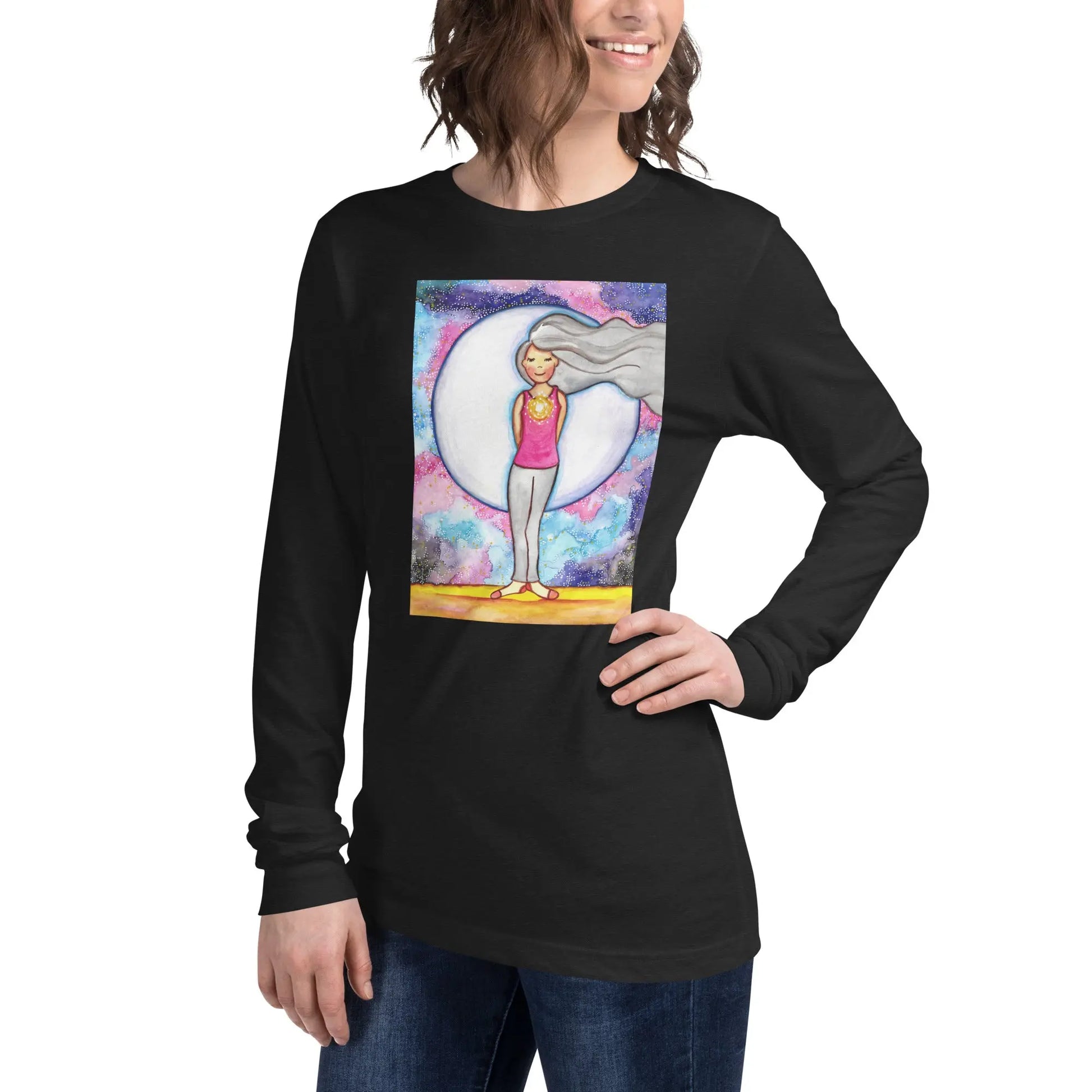 Unisex Long Sleeve Tee (the crown chakra)