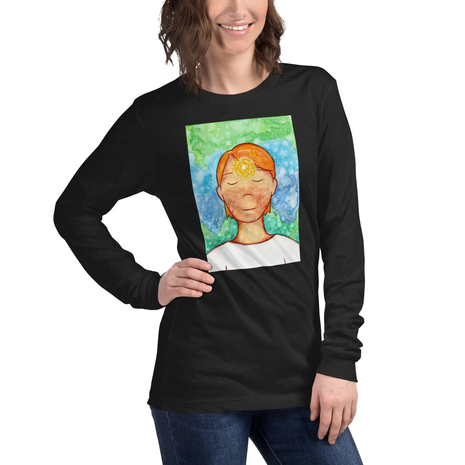 Unisex Long Sleeve Tee (the brow chakra)