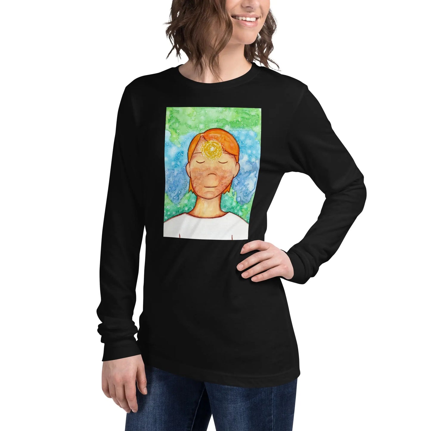 Unisex Long Sleeve Tee (the brow chakra)