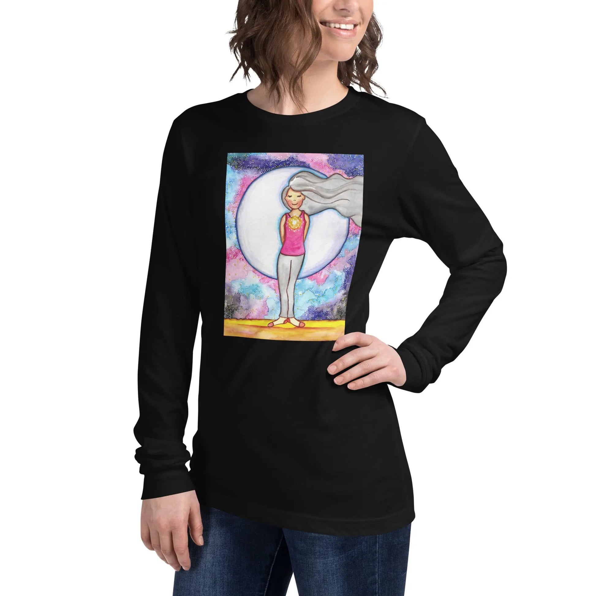 Unisex Long Sleeve Tee (the crown chakra)