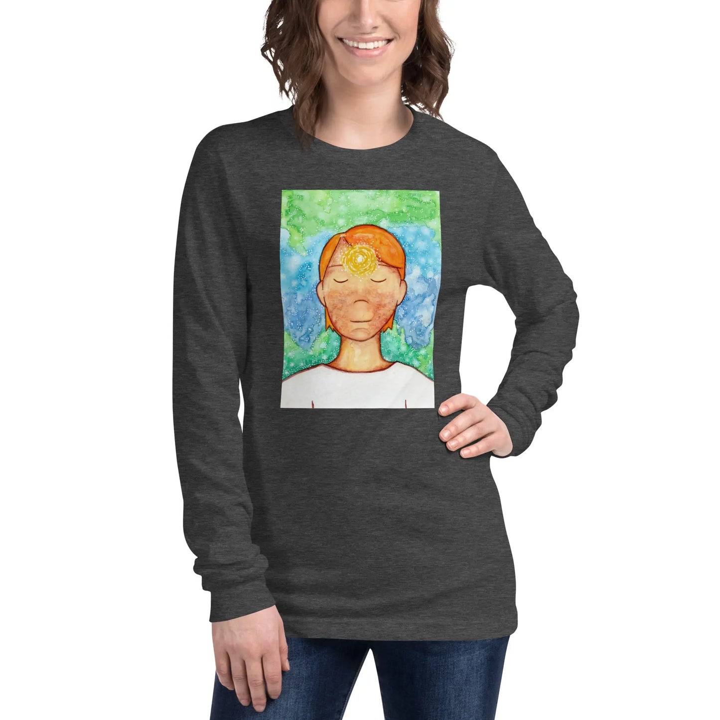 Unisex Long Sleeve Tee (the brow chakra)