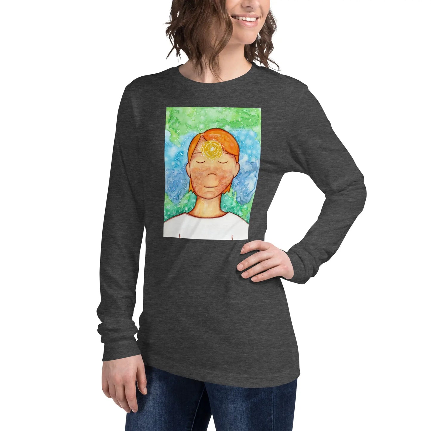 Unisex Long Sleeve Tee (the brow chakra)