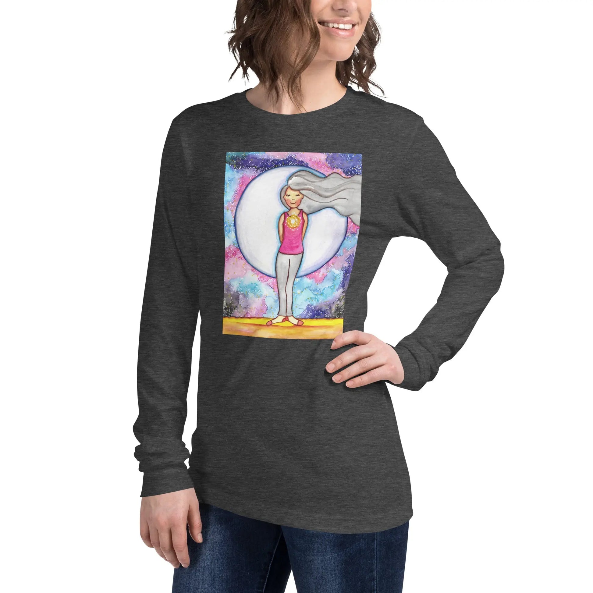 Unisex Long Sleeve Tee (the crown chakra)
