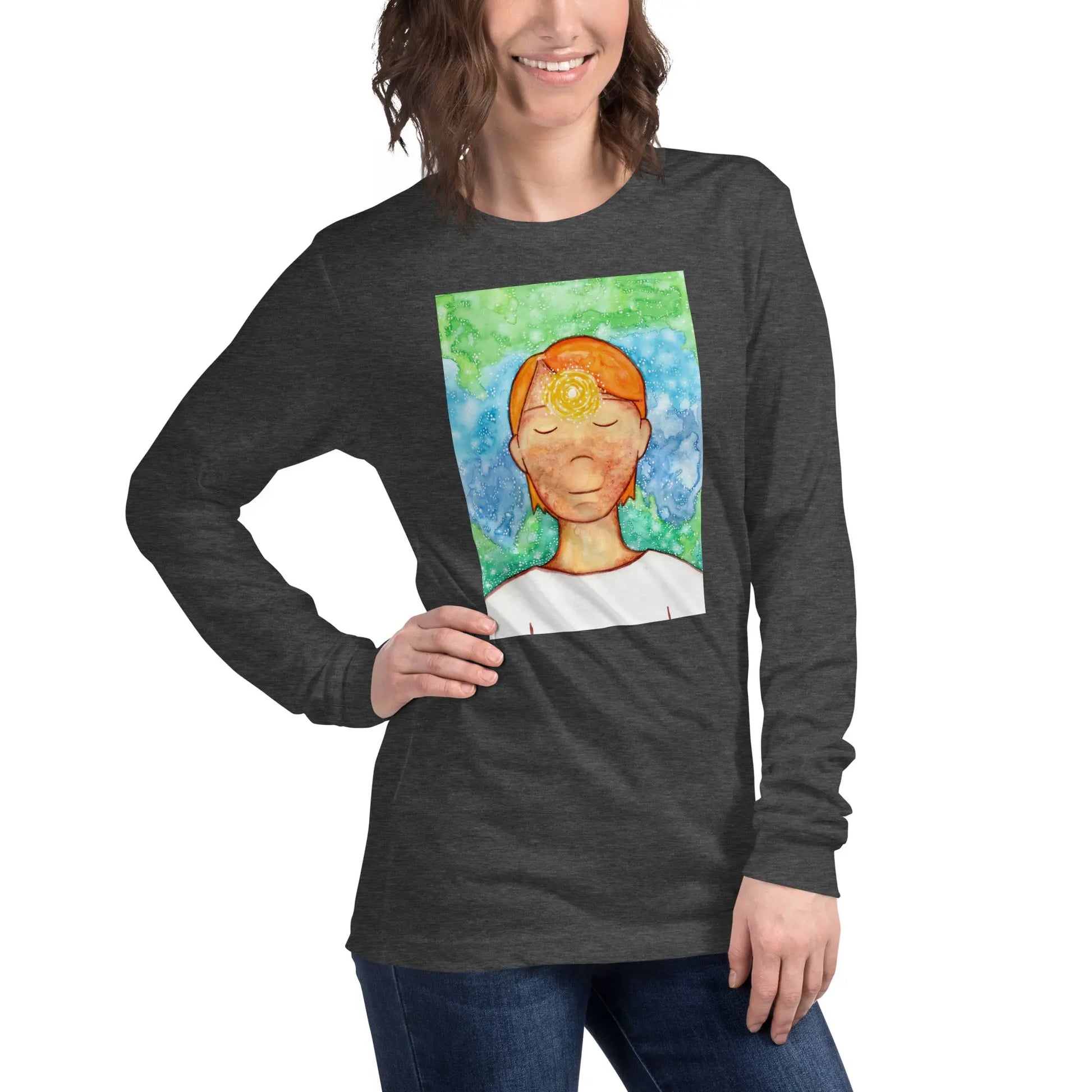 Unisex Long Sleeve Tee (the brow chakra)