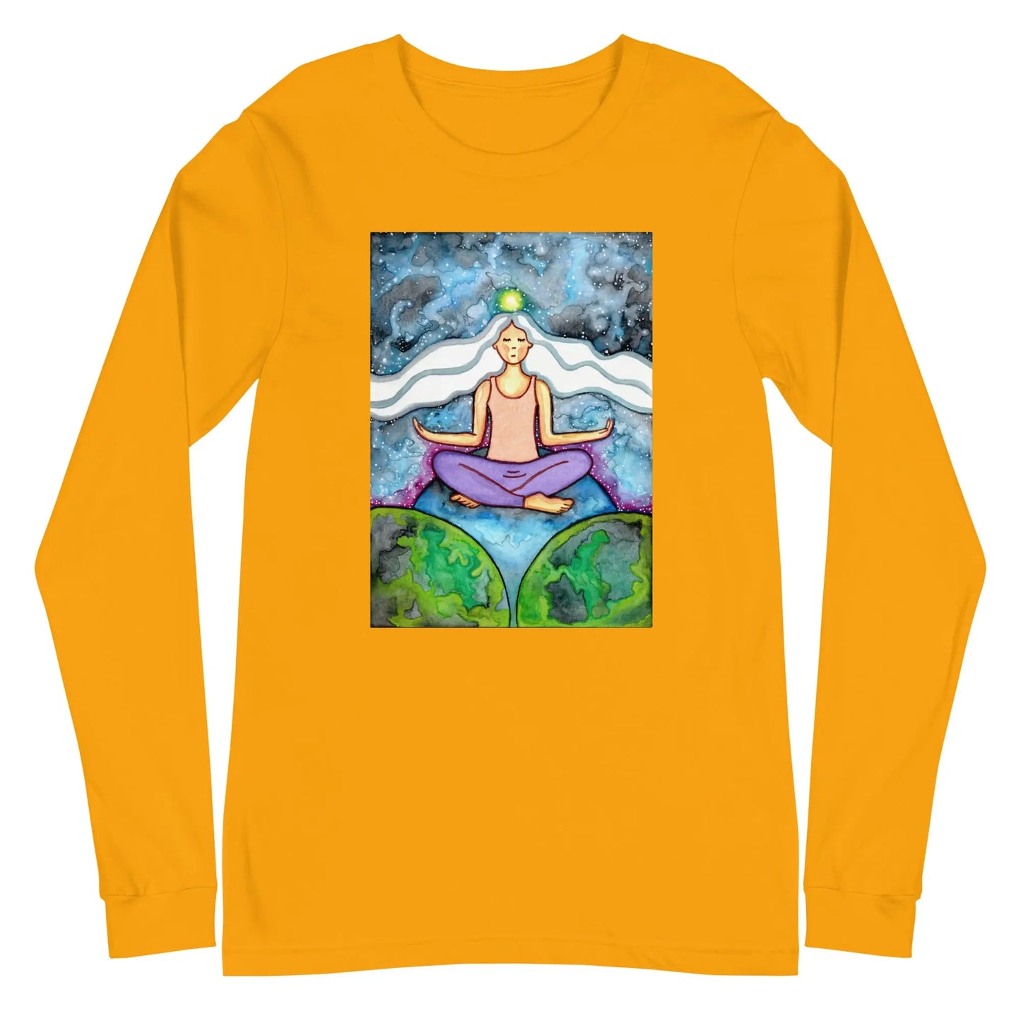Unisex Long Sleeve Tee (the crown chakra)