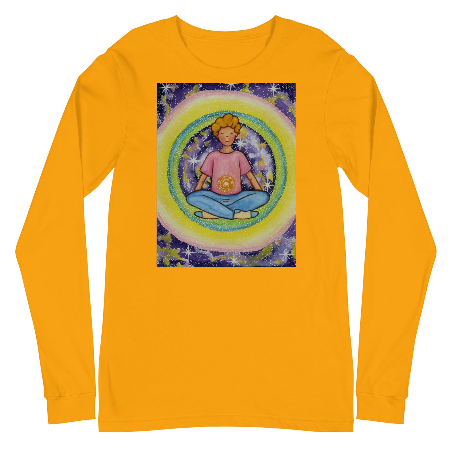 Unisex Long Sleeve Tee (the solar plexus chakra)