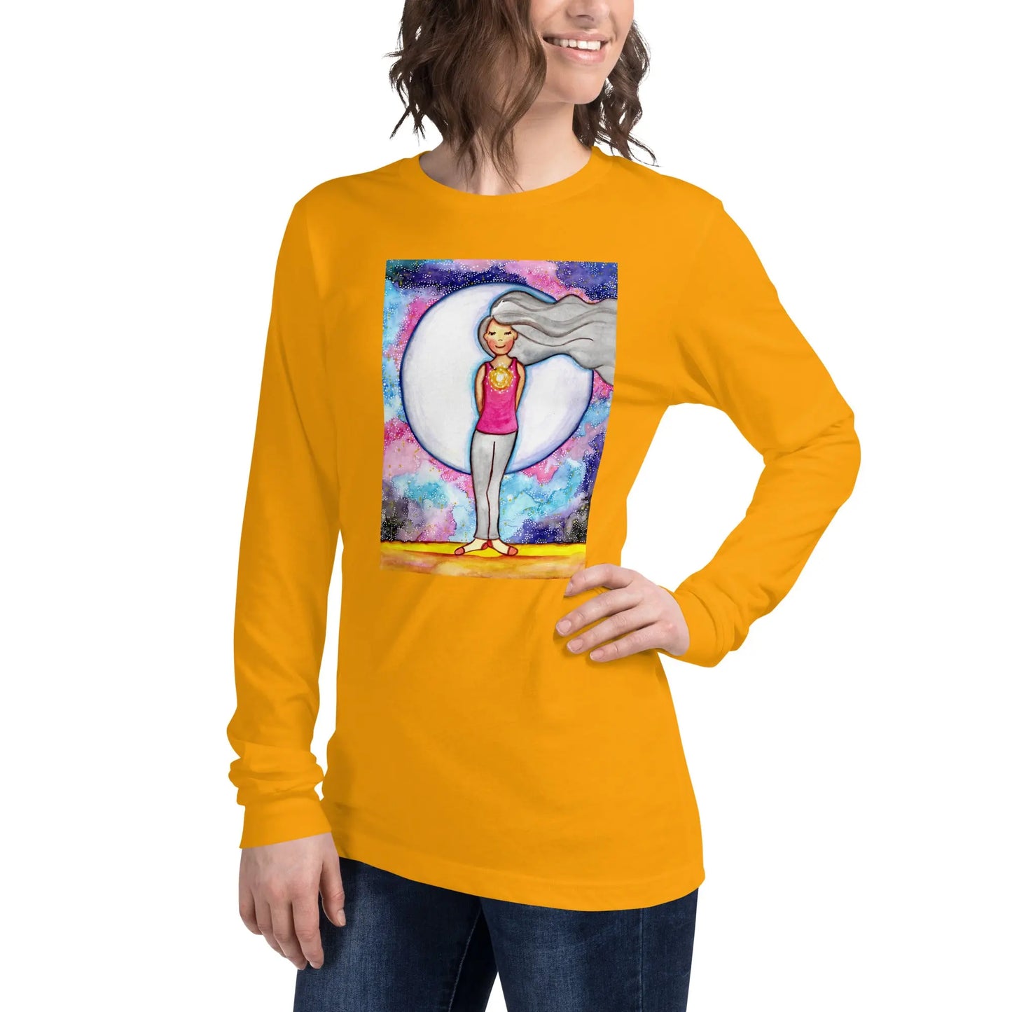 Unisex Long Sleeve Tee (the crown chakra)