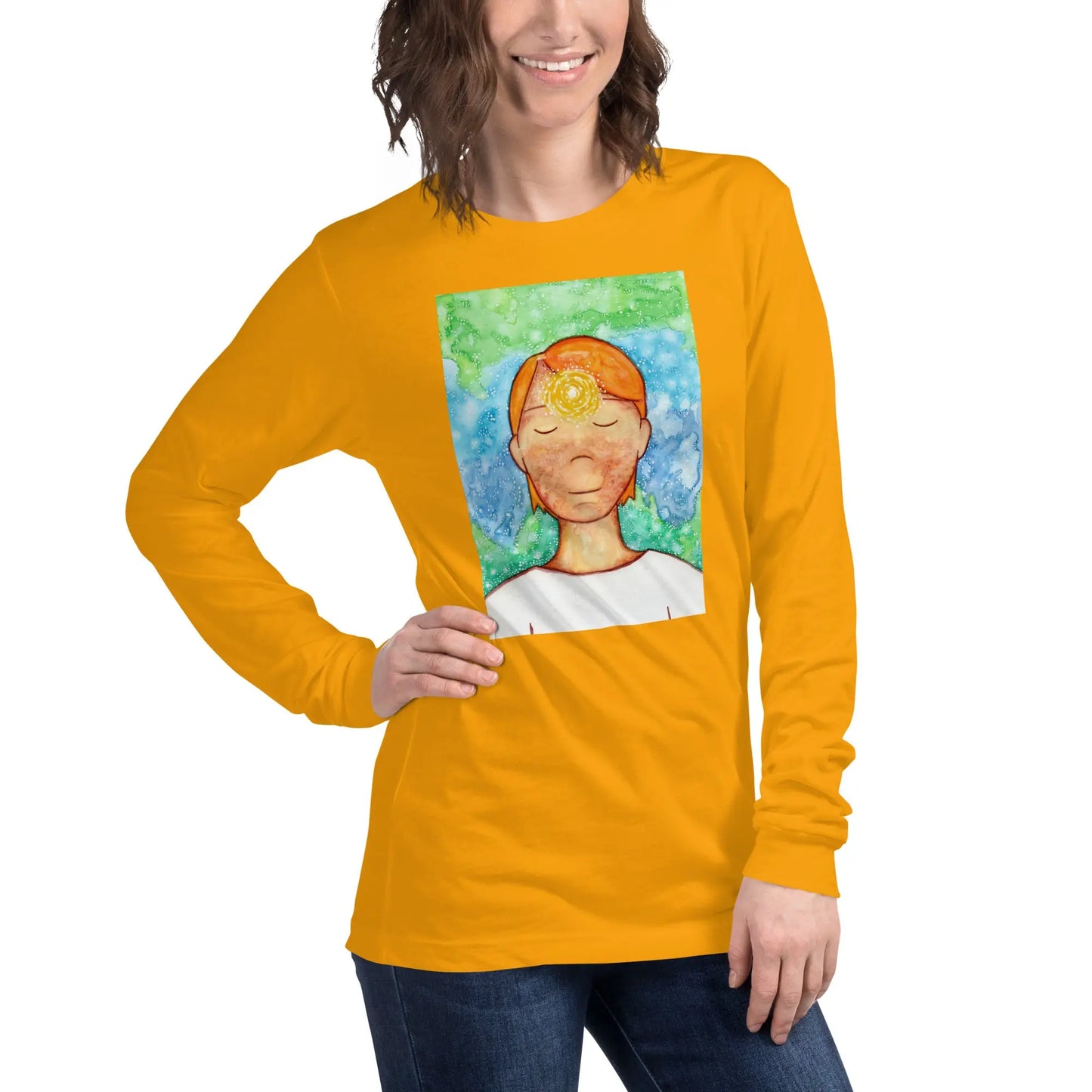 Unisex Long Sleeve Tee (the brow chakra)