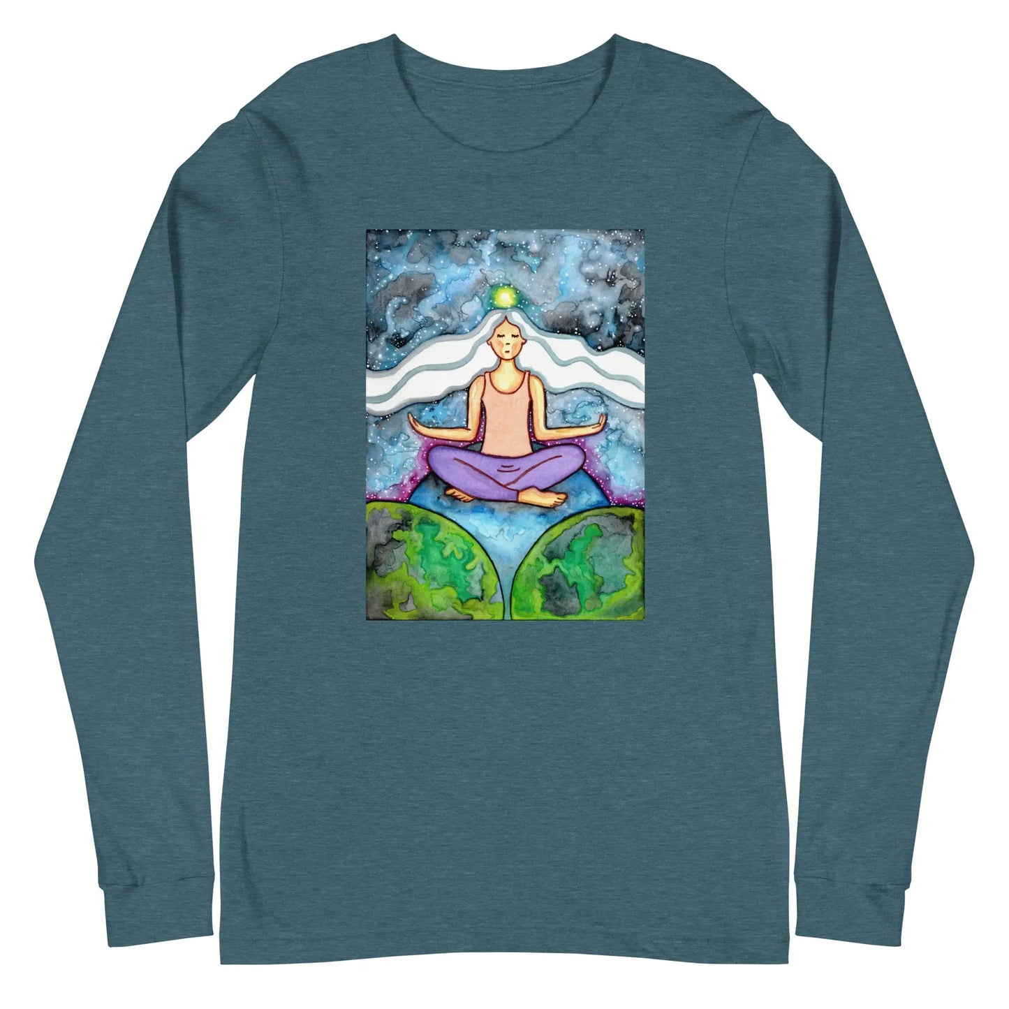 Unisex Long Sleeve Tee (the crown chakra)