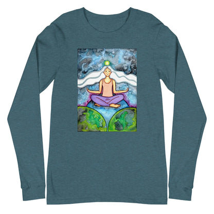 Unisex Long Sleeve Tee (the crown chakra)