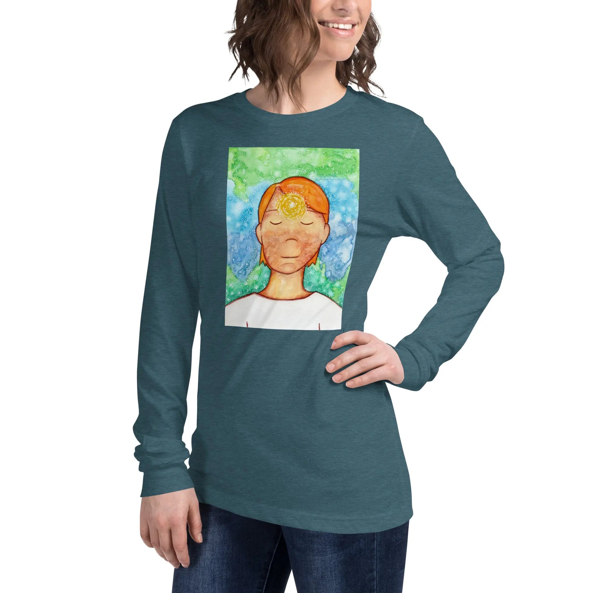 Unisex Long Sleeve Tee (the brow chakra)