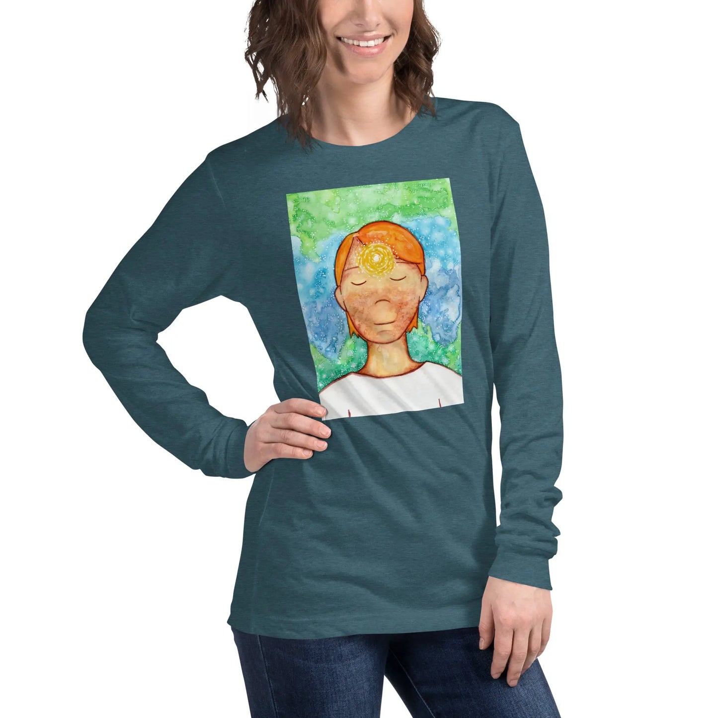 Unisex Long Sleeve Tee (the brow chakra)