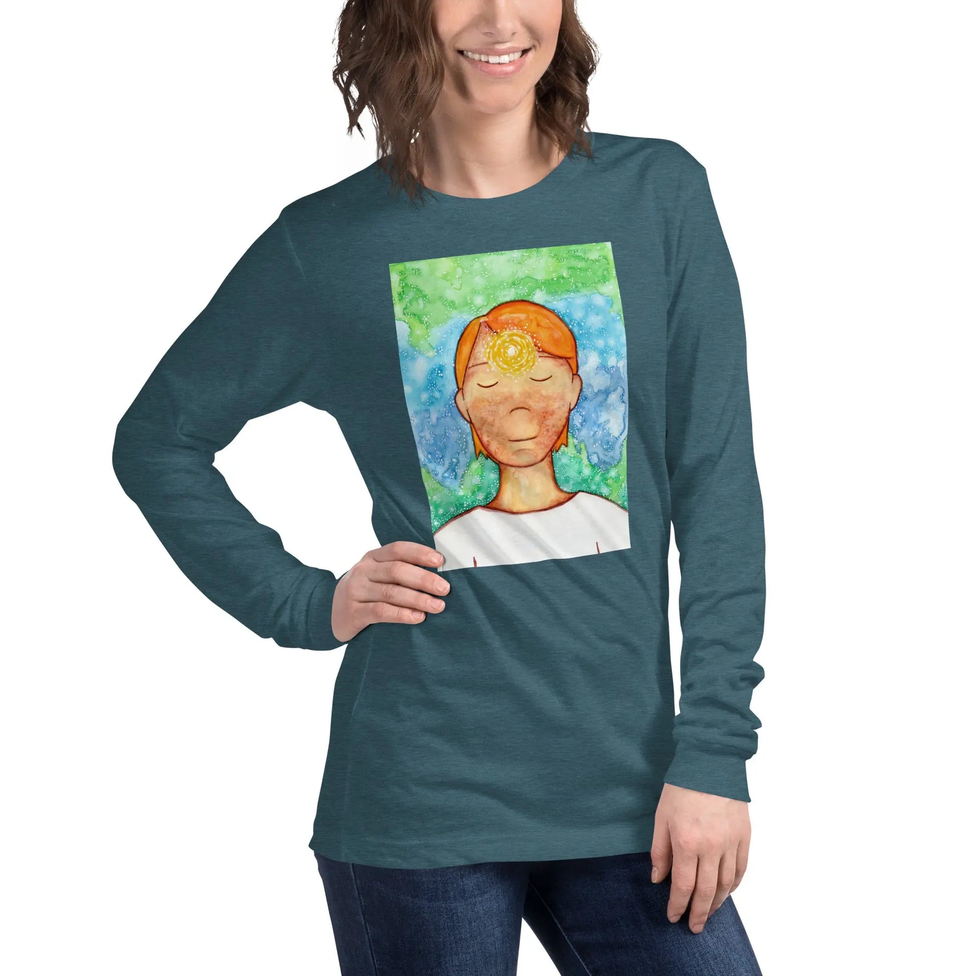 Unisex Long Sleeve Tee (the brow chakra)