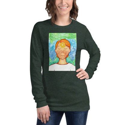 Unisex Long Sleeve Tee (the brow chakra)