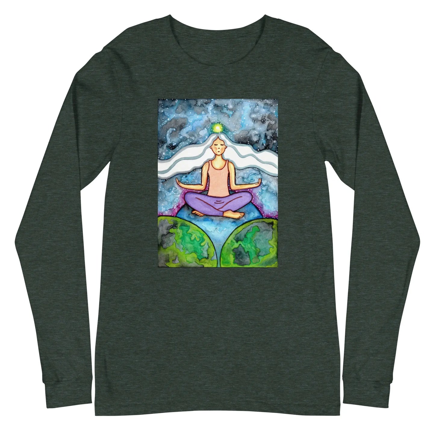 Unisex Long Sleeve Tee (the crown chakra)