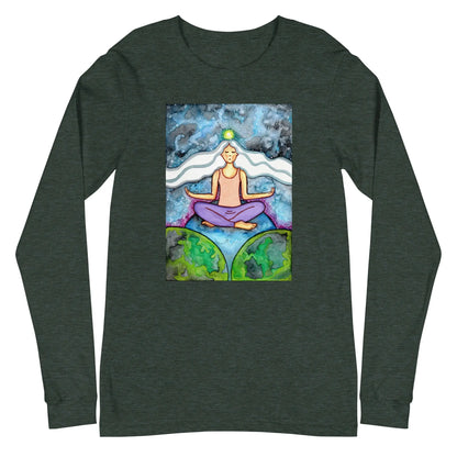 Unisex Long Sleeve Tee (the crown chakra)